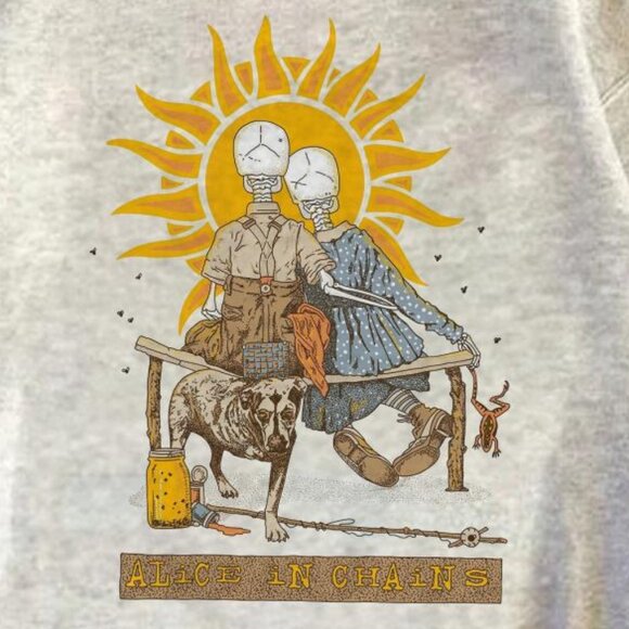 Vintage 90s Alice In Chains sweatshirt, Graphic Alice In Chains band unisex tee - Picture 3 of 4